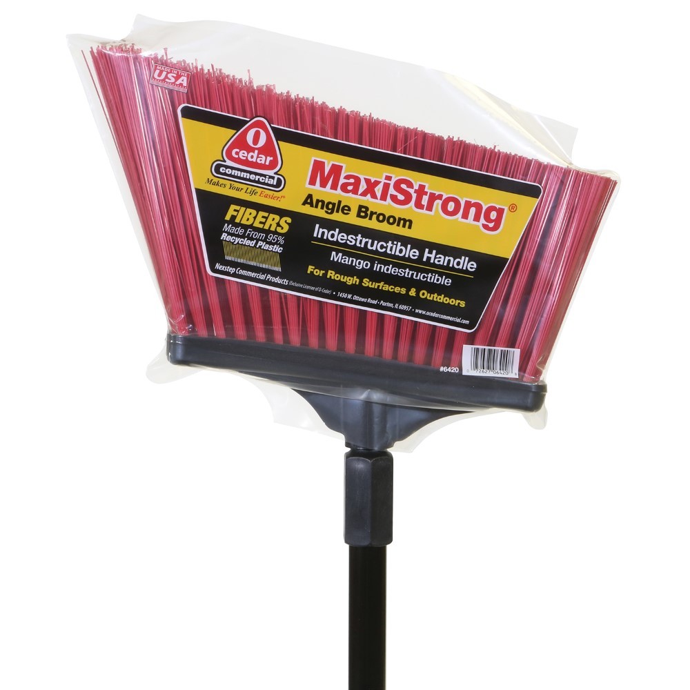 MaxiSweep™ Angle Brooms With Fiberglass Handle